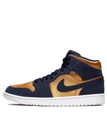 Air Jordan 1 Mid SE Premium ??Stain Gold?? 852542-401