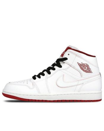 Air Jordan 1 Retro Mid ??White Gym Red?? 554724-103