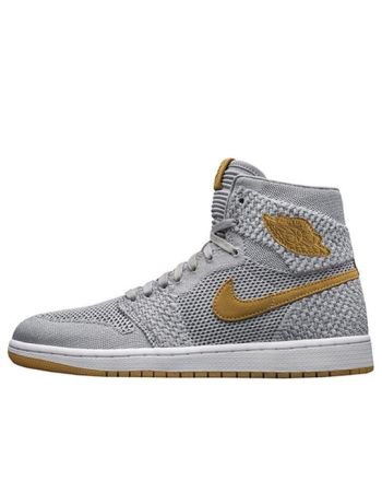 Air Jordan 1 Retro High OG Flyknit ??Wolf Grey?? 919704-025